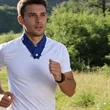 24.8" Reusable Cooling Neck Wraps W/ Button | https://www.bestnamebadges.com