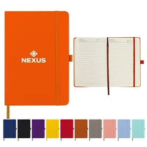 A5 PU Leather Business Notebook W/ Elastic Band