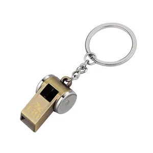 Metal Loud Referee Emergency Whistle Keychain