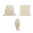 Reusable Cotton Canvas Drawstring Backpack 11.8"x13.8" | https://www.bestnamebadges.com