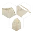 Reusable Cotton Canvas Drawstring Backpack 11.8"x13.8" | https://www.bestnamebadges.com