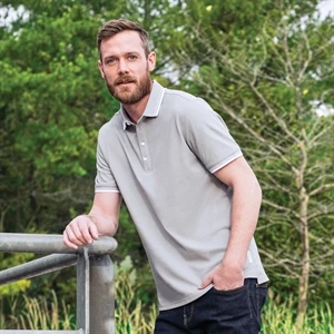 Men's LIMESTONE Roots73 SS Polo | https://www.bestnamebadges.com