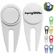 Durable Metal Golf Divot Repair Tool With Logo Recess | https://www.bestnamebadges.com