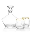 Tucson Decanter Set - Gold Rim | https://www.bestnamebadges.com