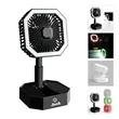 Portable Mini USB Fan with Fill Light & Touch Control | https://www.bestnamebadges.com
