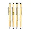 6 In 1 Bamboo Multi-Function Tool Pen | https://www.bestnamebadges.com