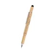6 In 1 Bamboo Multi-Function Tool Pen | https://www.bestnamebadges.com