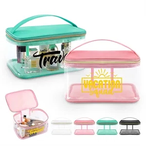 Clear Travel Makeup Bag With Handle