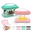 Clear Travel Makeup Bag With Handle | https://www.bestnamebadges.com