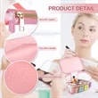 Clear Travel Makeup Bag With Handle | https://www.bestnamebadges.com