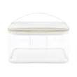 Clear Travel Makeup Bag With Handle | https://www.bestnamebadges.com