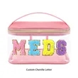 Clear Travel Makeup Bag With Handle | https://www.bestnamebadges.com