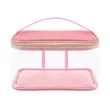 Clear Travel Makeup Bag With Handle | https://www.bestnamebadges.com