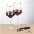 Swiss Force® Opener & Tucson Gold Rim Wine | https://www.bestnamebadges.com