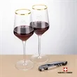 Swiss Force® Opener & Tucson Gold Rim Wine | https://www.bestnamebadges.com