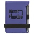 Purple Leatherette Mini Notepad with Pen | https://www.bestnamebadges.com