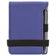 Purple Leatherette Mini Notepad with Pen | https://www.bestnamebadges.com