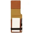 Rawhide Leatherette Mini Notepad with Pen | https://www.bestnamebadges.com