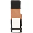 Black & Silver Leatherette Mini Notepad with Pen | https://www.bestnamebadges.com