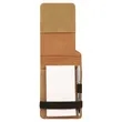 Bamboo Leatherette Mini Notepad with Pen | https://www.bestnamebadges.com