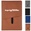 PU Leather Notebook with Pen Slot and Custom Logo | https://www.bestnamebadges.com