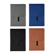 PU Leather Notebook with Pen Slot and Custom Logo | https://www.bestnamebadges.com