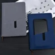 PU Leather Notebook with Pen Slot and Custom Logo | https://www.bestnamebadges.com