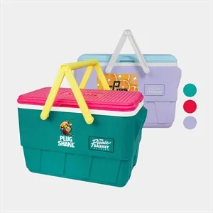 USA Made IGLOO Retro Vintage Picnic Basket 25 Qt Cooler