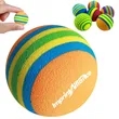 Soft EVA Foam Golf Practice Balls With Color Stripes | https://www.bestnamebadges.com
