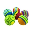 Soft EVA Foam Golf Practice Balls With Color Stripes | https://www.bestnamebadges.com