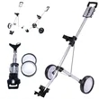 Lightweight Two-Wheel Folding Golf Push Cart Trolley | https://www.bestnamebadges.com