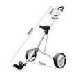 Lightweight Two-Wheel Folding Golf Push Cart Trolley | https://www.bestnamebadges.com