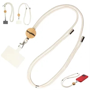 Eco Cotton Bamboo Phone Lanyard