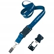 Nylon Detachable 3/4" Lanyard with USB Flash Drive | https://www.bestnamebadges.com
