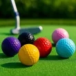 Tour Grade Three-Piece Colored Performance Golf Ball | https://www.bestnamebadges.com