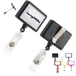 Square Retractable Badge Reel with Nylon Cord | https://www.bestnamebadges.com