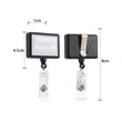 Square Retractable Badge Reel with Nylon Cord | https://www.bestnamebadges.com