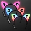 Blinking LED Cat Ears Headband | https://www.bestnamebadges.com