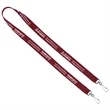 Import Air Ship Dual Attachment Silkscreen Polyester Lanyard | https://www.bestnamebadges.com