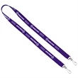 Import Air Ship Dual Attachment Silkscreen Polyester Lanyard | https://www.bestnamebadges.com