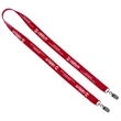 Import Air Ship Dual Attachment Silkscreen Polyester Lanyard | https://www.bestnamebadges.com