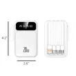 20000mAh Fast Charging Power Bank With Built-In 4  Cables | https://www.bestnamebadges.com
