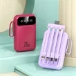 20000mAh Fast Charging Power Bank With Built-In 4  Cables | https://www.bestnamebadges.com