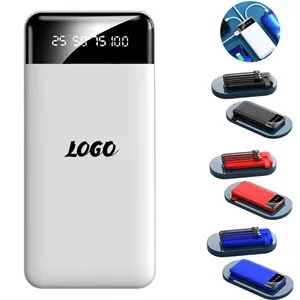 20000mAh Fast Charging Power Bank With Built-In 5  Cables