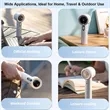 Portable Turbo Fan 100 Speeds USB Rechargeable Mini Cool | https://www.bestnamebadges.com