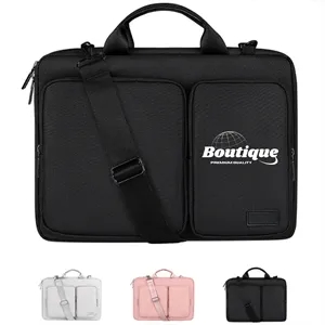 Water Resistant Laptop Briefcase With Shoulder Strap