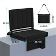 Portable Folding Stadium Bleacher Seat With Back Support | https://www.bestnamebadges.com