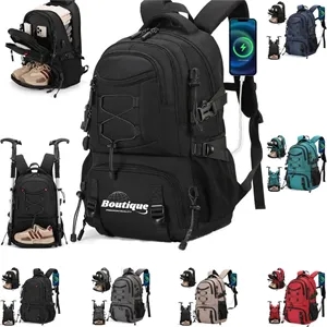 Large Capacity School Business Travel Backpack With USB Port