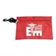 Milos Large Zipper Storage Pouch with Plastic Hook | https://www.bestnamebadges.com