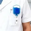 Liquid Infusion Acrylic Retractable Medical Badge Reel | https://www.bestnamebadges.com